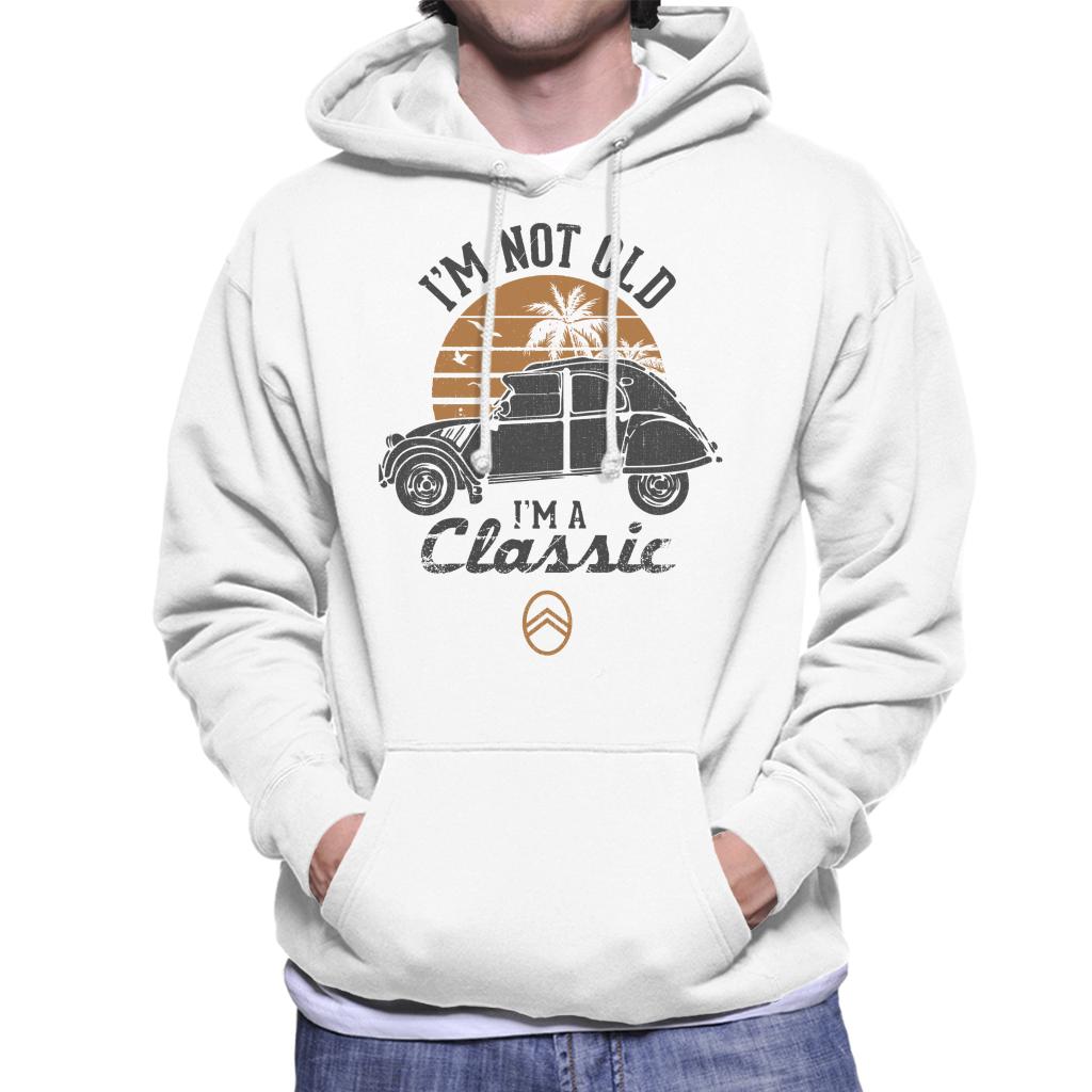 Citroën 2CV Black I'm Not Old Classic Sunset Men's Hooded Sweatshirt-ALL + EVERY