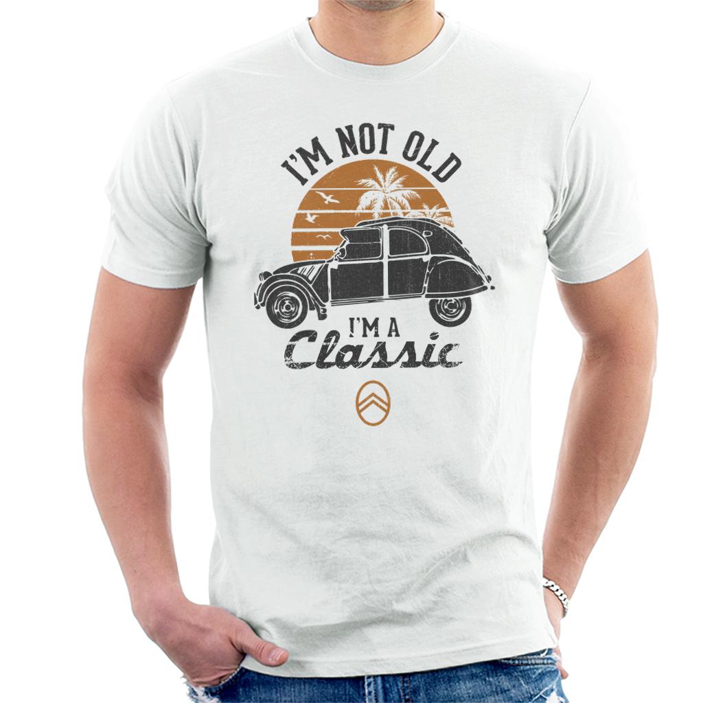 Citroën 2CV Black I'm Not Old Classic Sunset Men's T-Shirt-ALL + EVERY