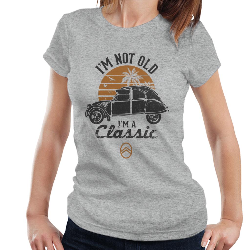 Citroën 2CV Black I'm Not Old Classic Sunset Women's T-Shirt-ALL + EVERY