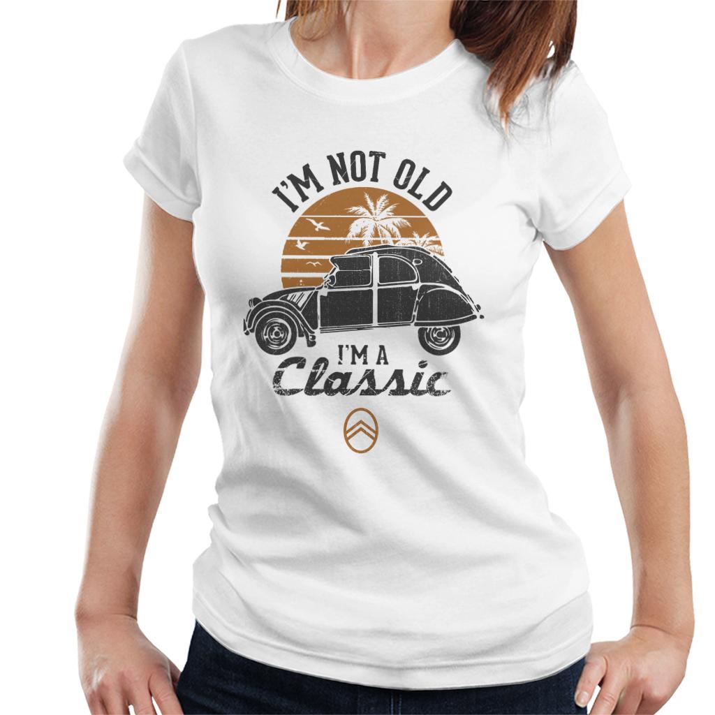 Citroën 2CV Black I'm Not Old Classic Sunset Women's T-Shirt-ALL + EVERY