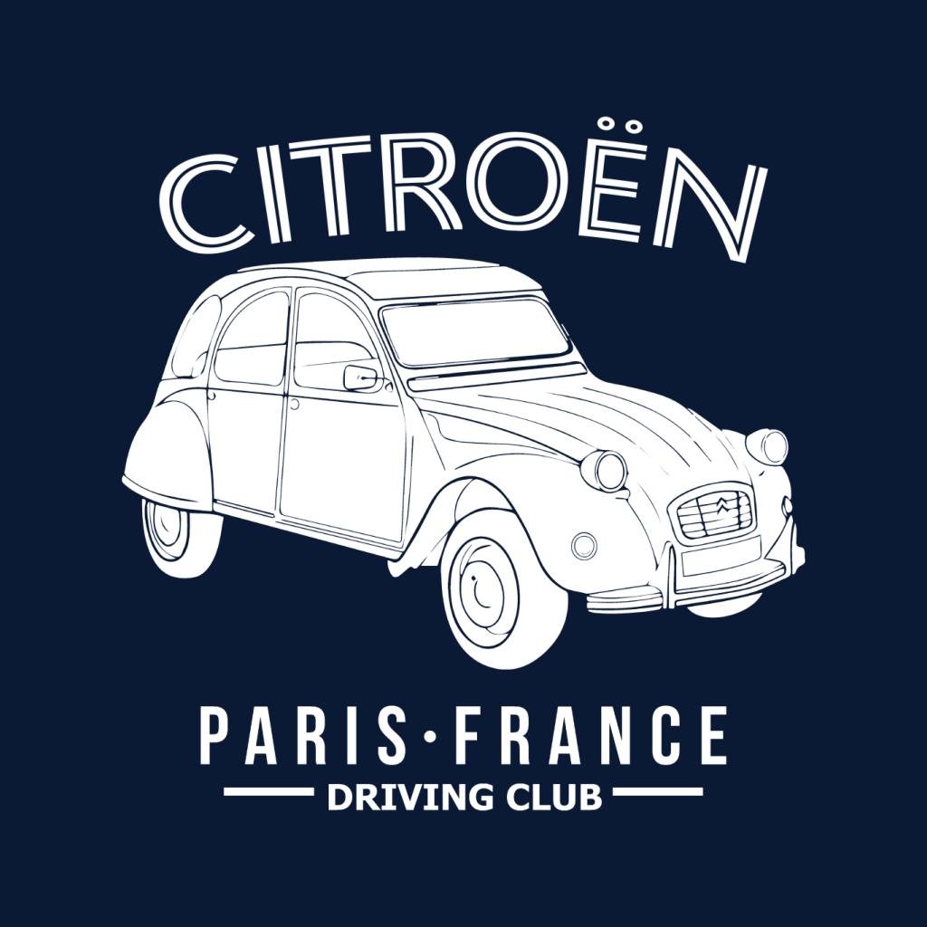 Citroën Driving Club White 2CV Paris France Men's Sweatshirt-ALL + EVERY