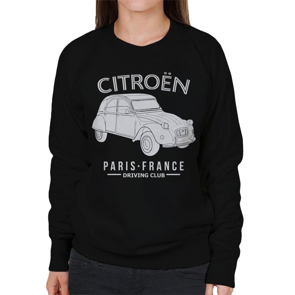 Citroën Driving Club White 2CV Paris France Women's Sweatshirt-ALL + EVERY