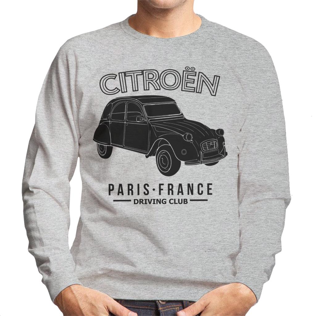 Citroën Driving Club Black 2CV Paris France Men's Sweatshirt-ALL + EVERY