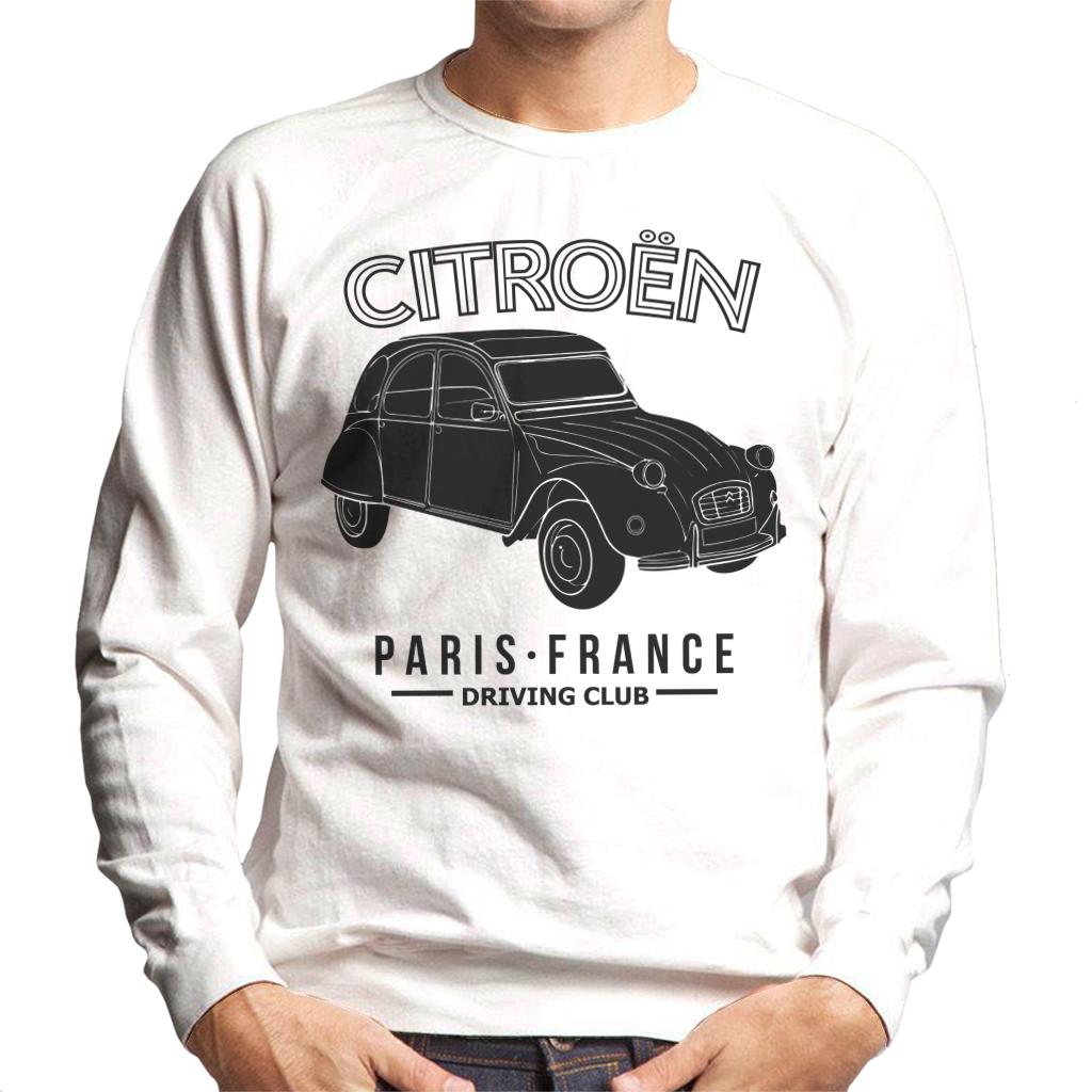 Citroën Driving Club Black 2CV Paris France Men's Sweatshirt-ALL + EVERY