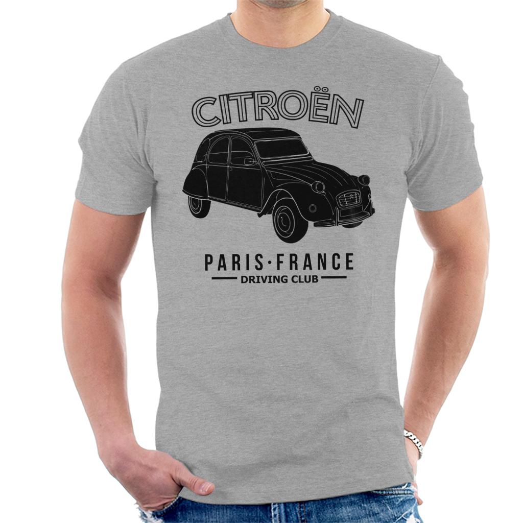 Citroën Driving Club Black 2CV Paris France Men's T-Shirt-ALL + EVERY