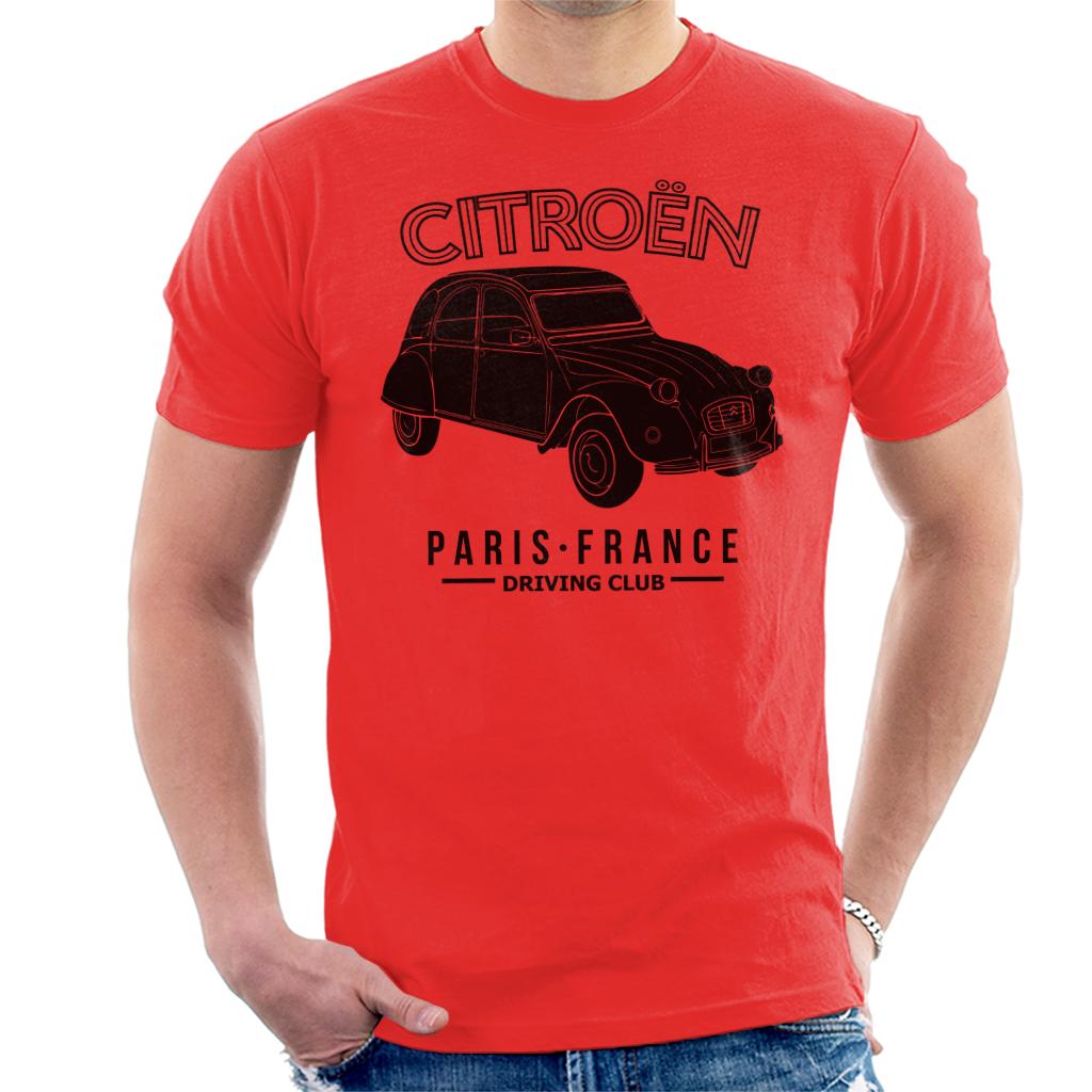 Citroën Driving Club Black 2CV Paris France Men's T-Shirt-ALL + EVERY