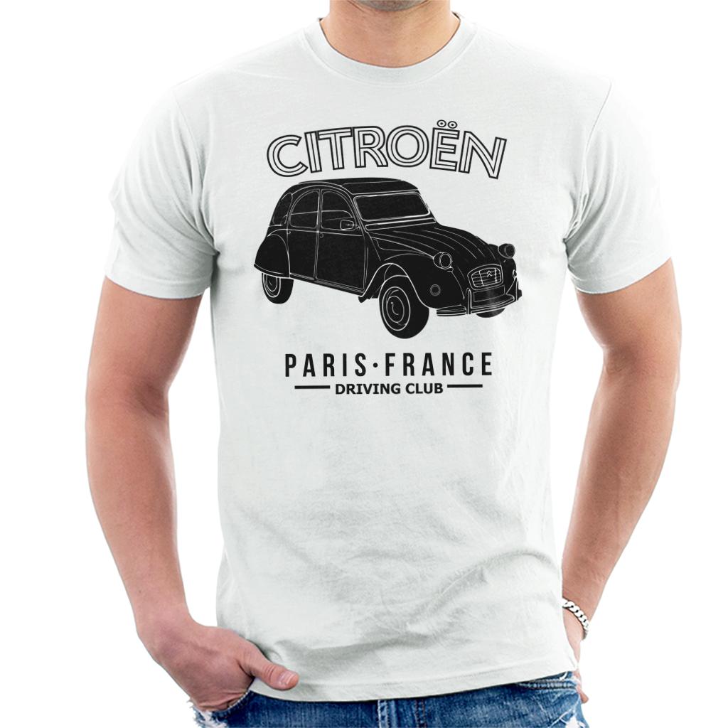 Citroën Driving Club Black 2CV Paris France Men's T-Shirt-ALL + EVERY