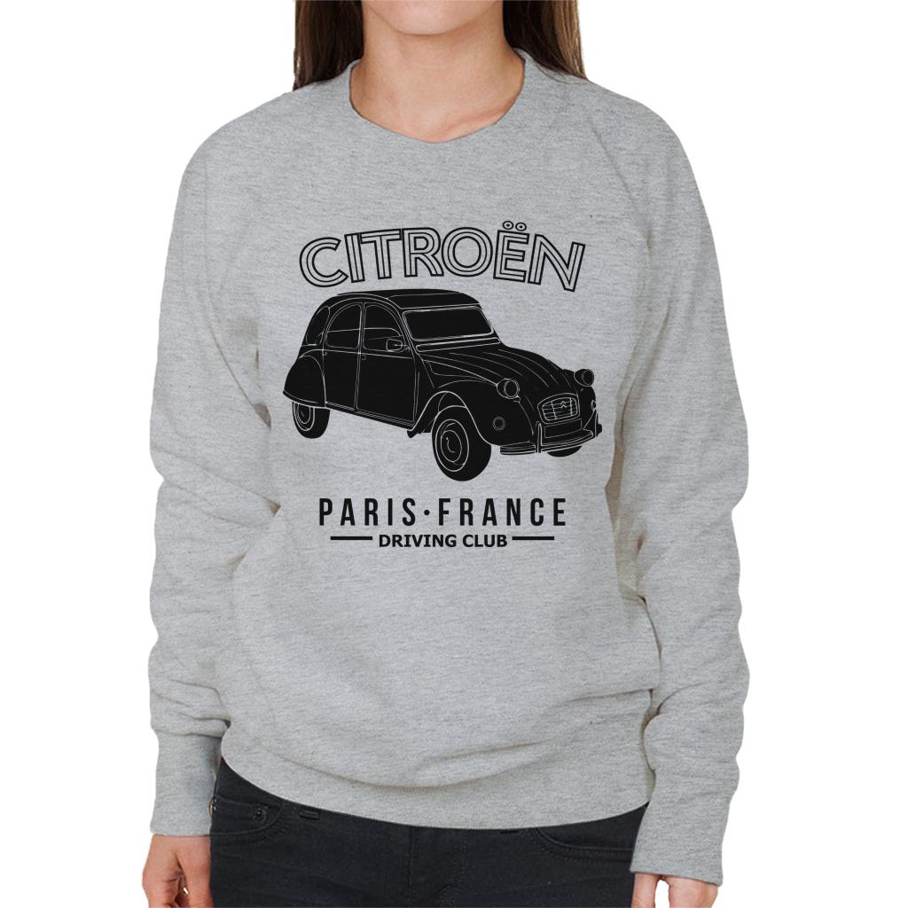 Citroën Driving Club Black 2CV Paris France Women's Sweatshirt-ALL + EVERY