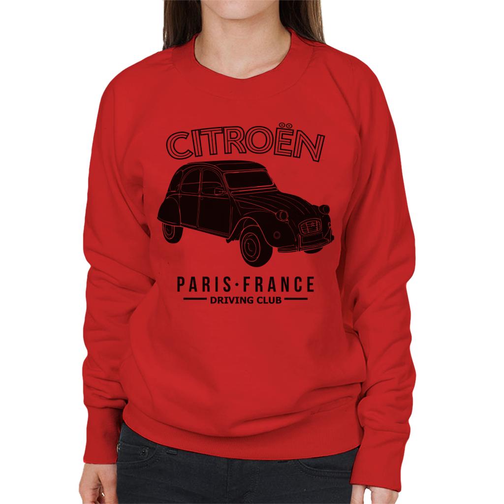 Citroën Driving Club Black 2CV Paris France Women's Sweatshirt-ALL + EVERY