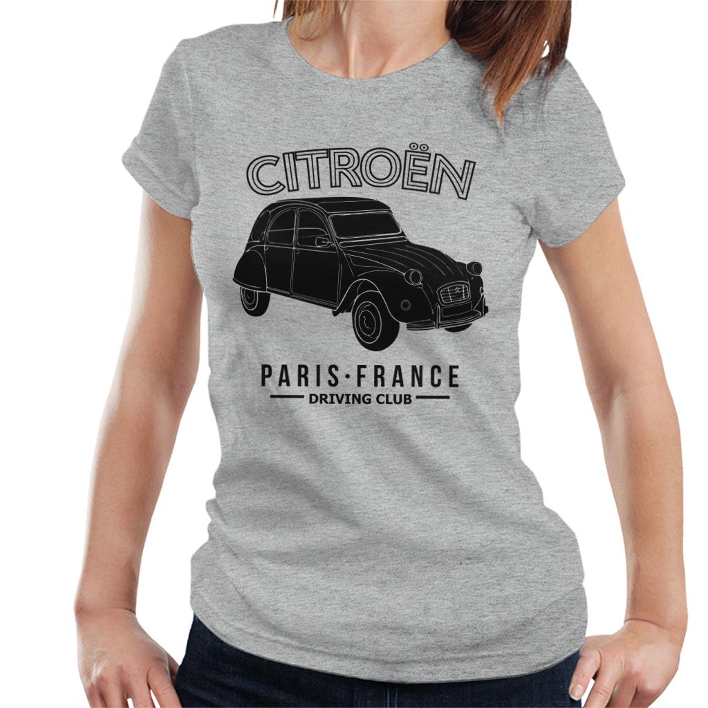 Citroën Driving Club Black 2CV Paris France Women's T-Shirt-ALL + EVERY