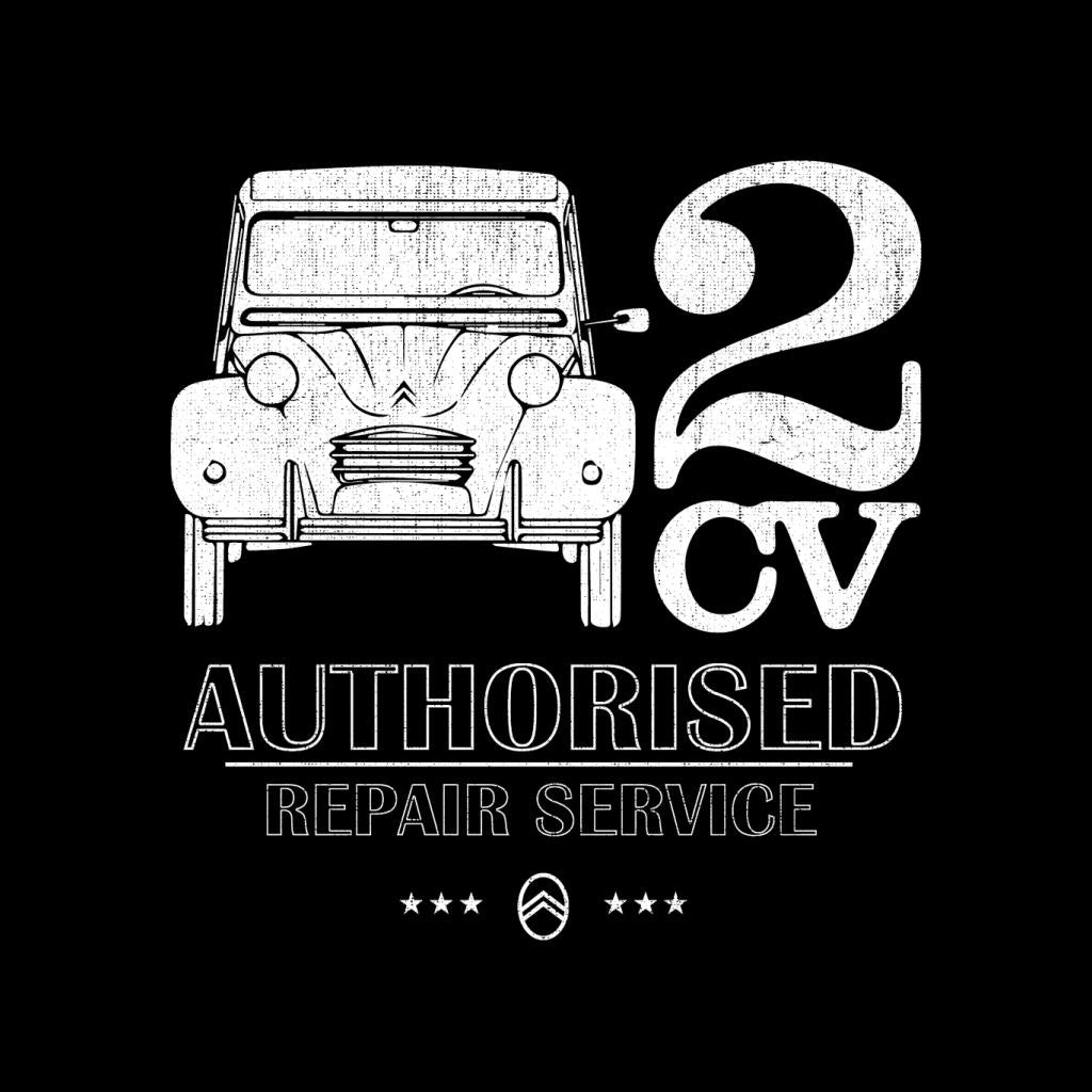 Citroën 2CV Authorised Repair Service White Logo Men's T-Shirt-ALL + EVERY