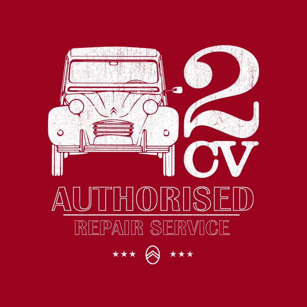 Citroën 2CV Authorised Repair Service White Logo Men's Hooded Sweatshirt-ALL + EVERY