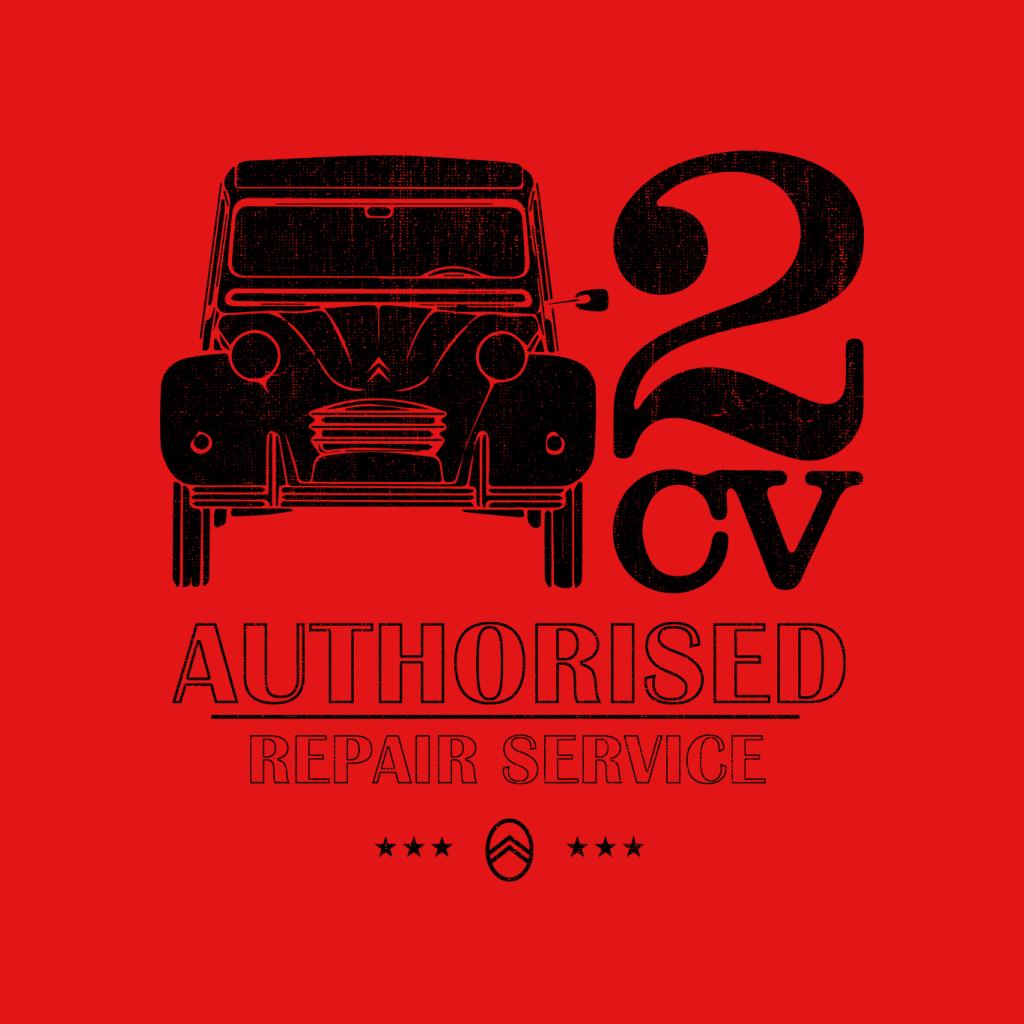 Citroën 2CV Authorised Repair Service Black Logo Men's T-Shirt-ALL + EVERY