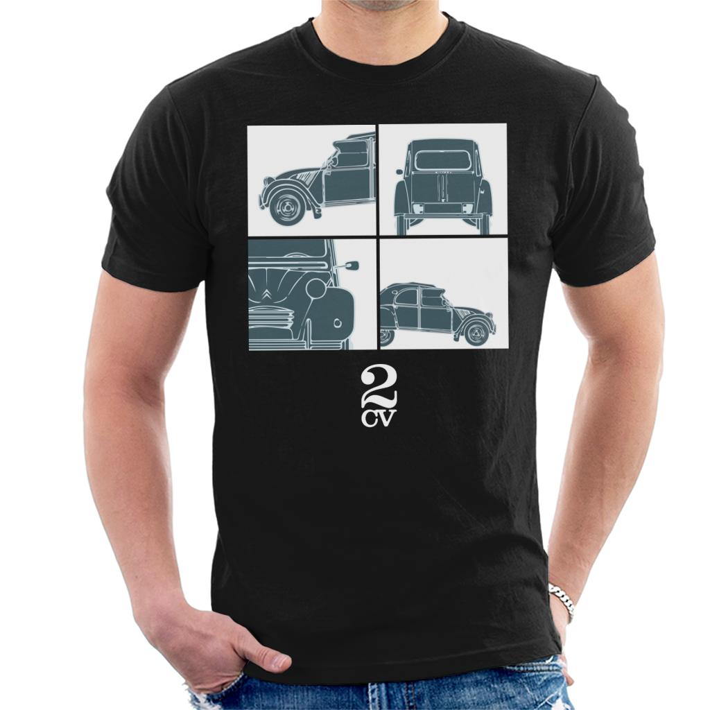 Citroën 2CV White Glamour Close Ups Men's T-Shirt-ALL + EVERY