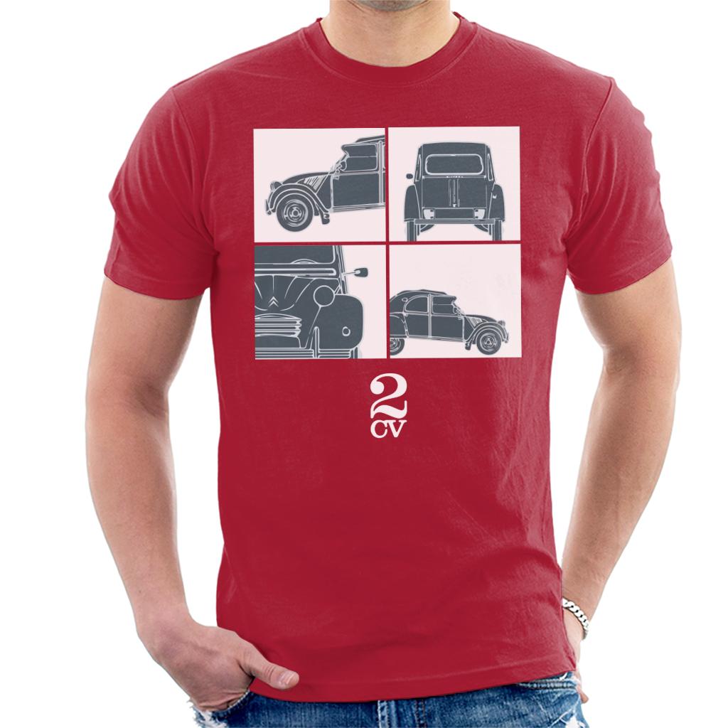 Citroën 2CV White Glamour Close Ups Men's T-Shirt-ALL + EVERY