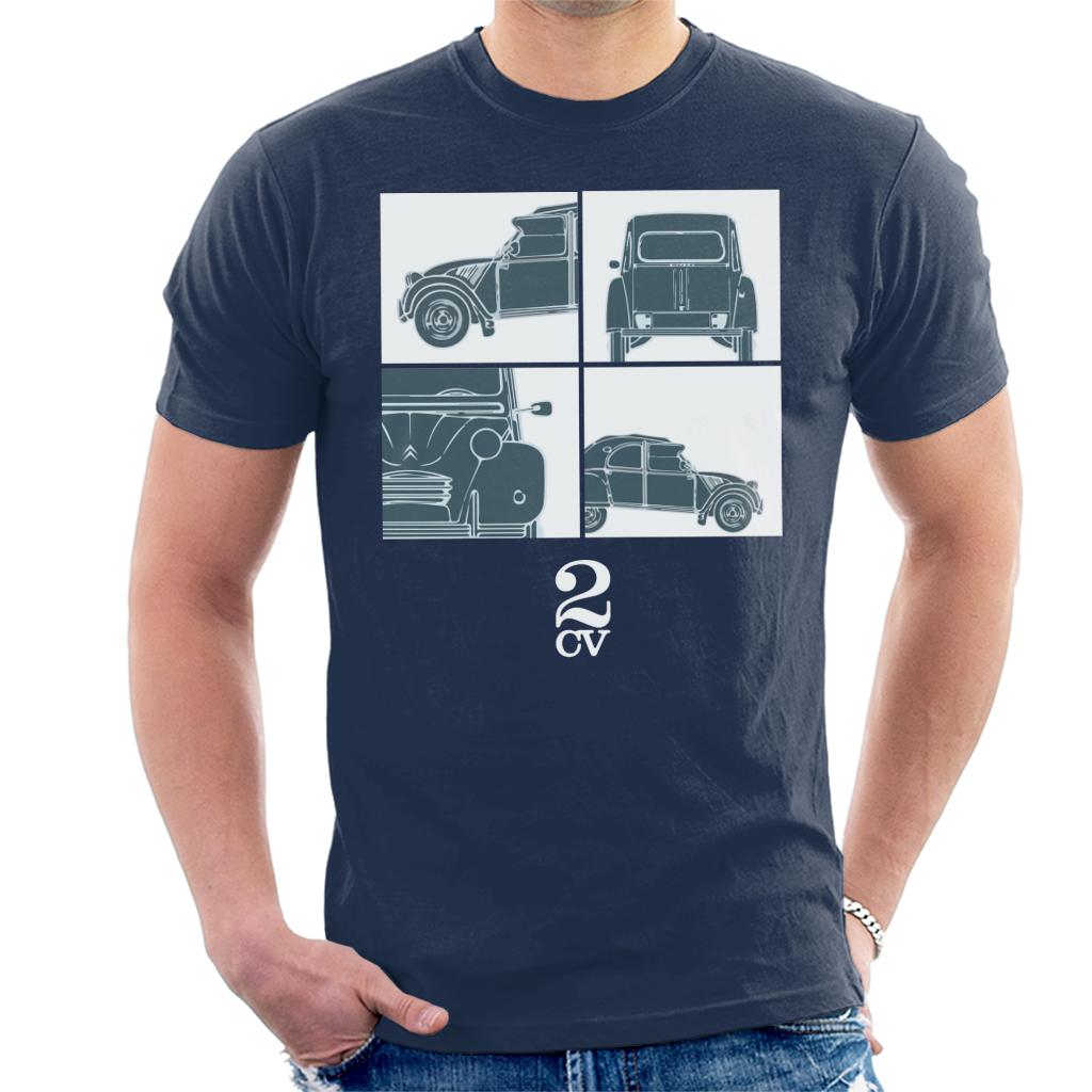 Citroën 2CV White Glamour Close Ups Men's T-Shirt-ALL + EVERY