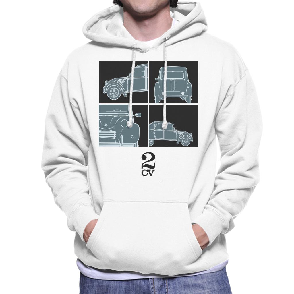 Citroën 2CV Black Glamour Close Ups Men's Hooded Sweatshirt-ALL + EVERY