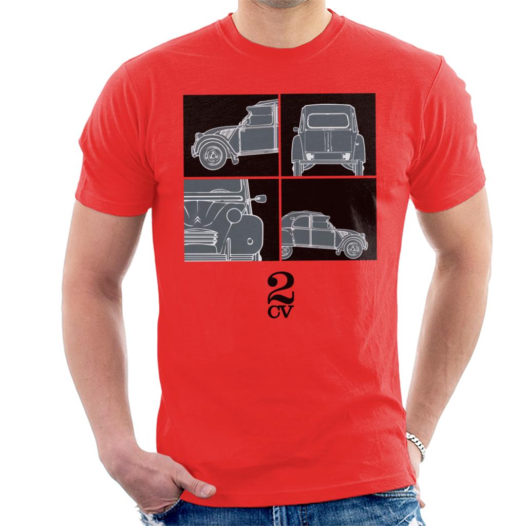 Citroën 2CV Black Glamour Close Ups Men's T-Shirt-ALL + EVERY