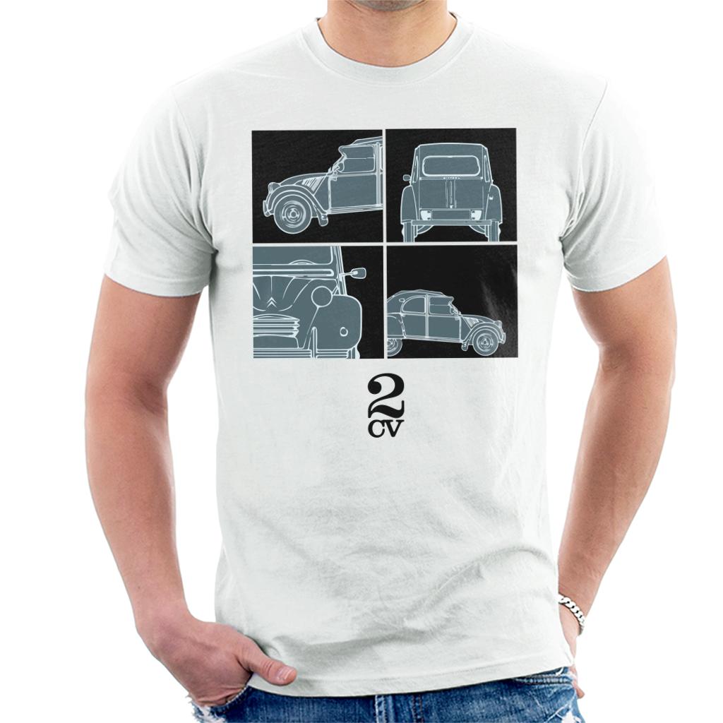 Citroën 2CV Black Glamour Close Ups Men's T-Shirt-ALL + EVERY