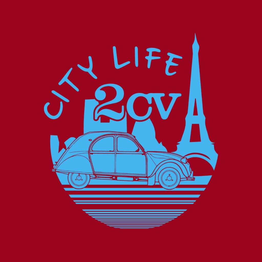 Citroen 2CV City Life Paris Men's Hooded Sweatshirt-ALL + EVERY