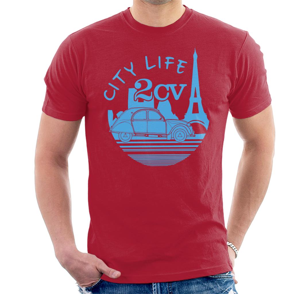 Citroen 2CV City Life Paris Men's T-Shirt-ALL + EVERY