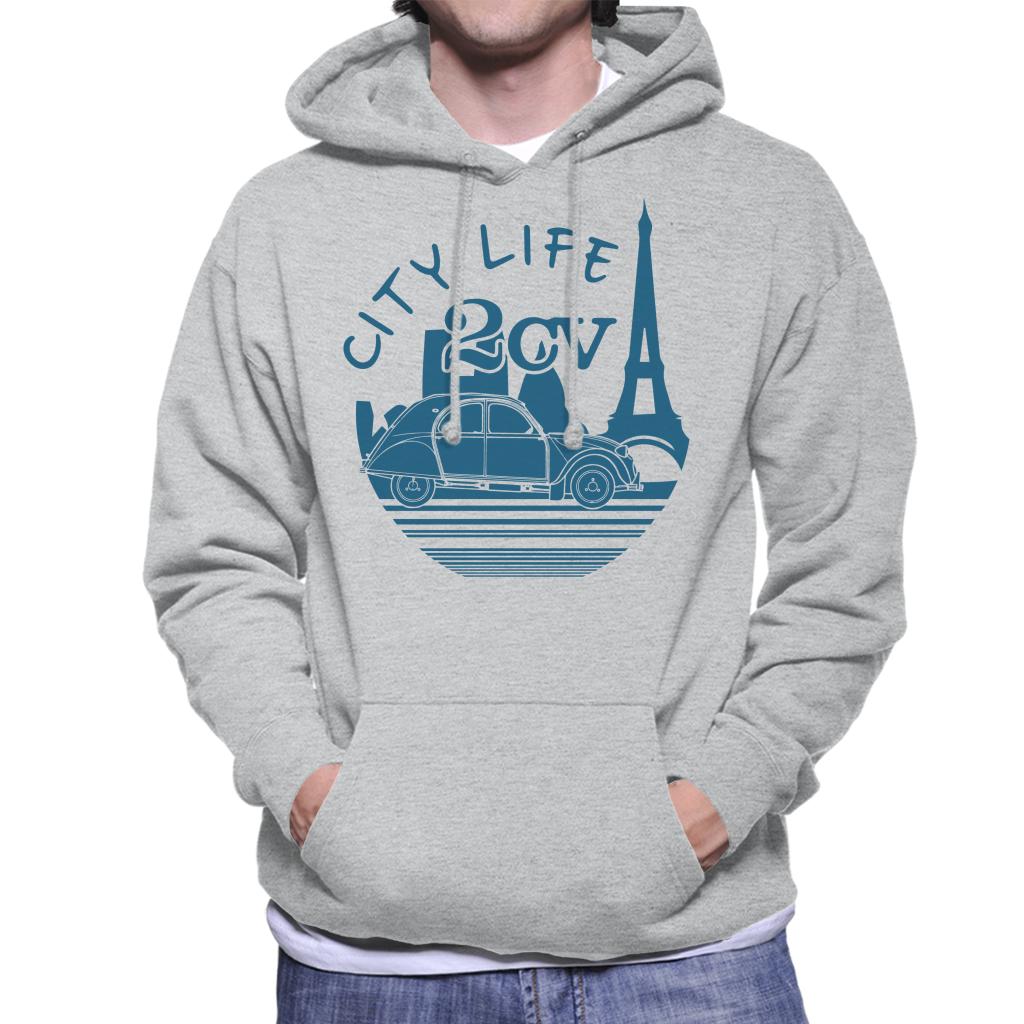 Citroën 2CV City Life Paris For Light Men's Hooded Sweatshirt-ALL + EVERY