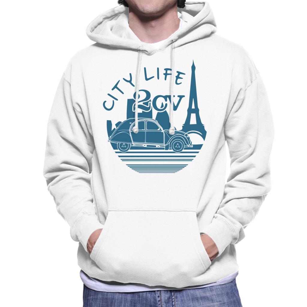 Citroën 2CV City Life Paris For Light Men's Hooded Sweatshirt-ALL + EVERY