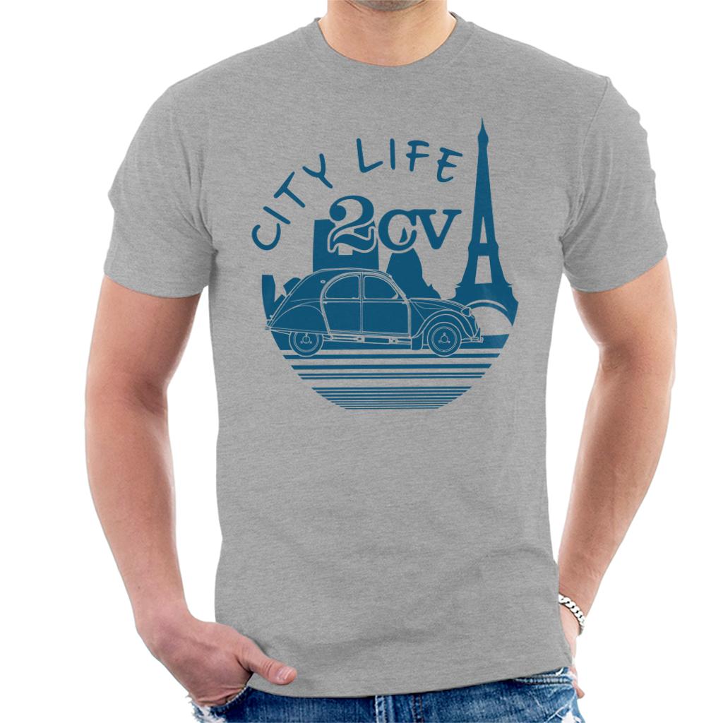 Citroën 2CV City Life Paris For Light Men's T-Shirt-ALL + EVERY