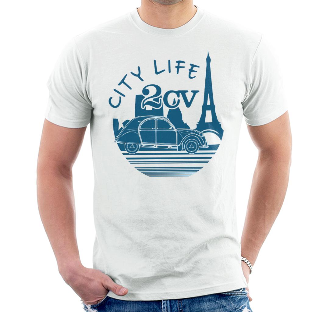 Citroën 2CV City Life Paris For Light Men's T-Shirt-ALL + EVERY