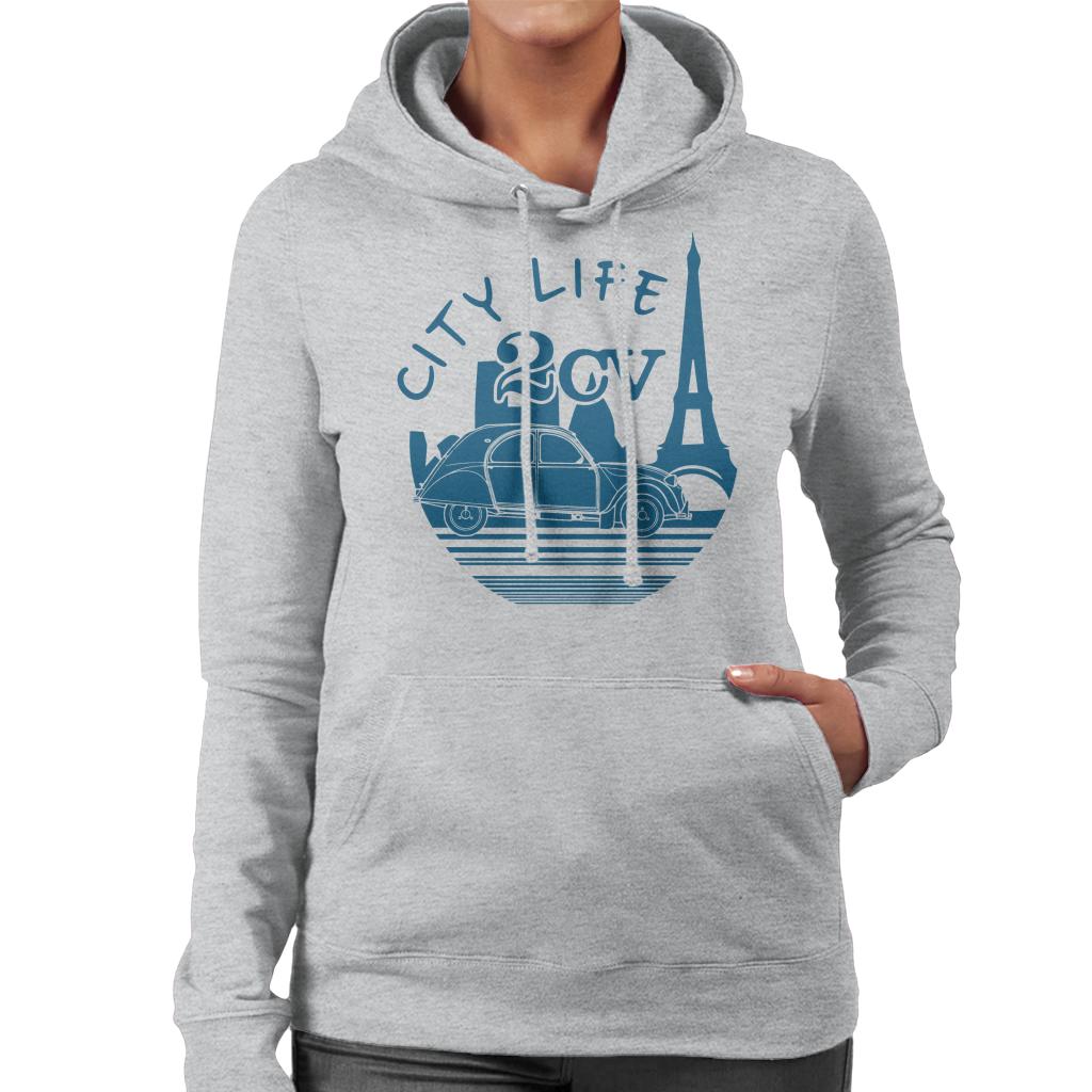 Citroën 2CV City Life Paris For Light Women's Hooded Sweatshirt-ALL + EVERY