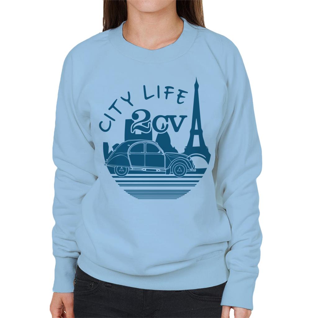 Citroën 2CV City Life Paris For Light Women's Sweatshirt-ALL + EVERY