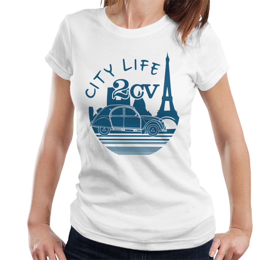 Citroën 2CV City Life Paris For Light Women's T-Shirt-ALL + EVERY