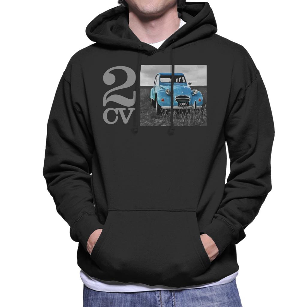 Citroën 2CV Meadow Photo Men's Hooded Sweatshirt-ALL + EVERY