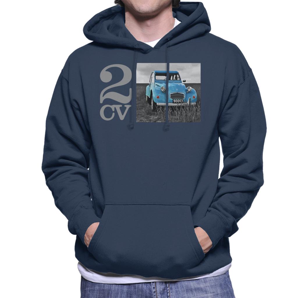 Citroën 2CV Meadow Photo Men's Hooded Sweatshirt-ALL + EVERY