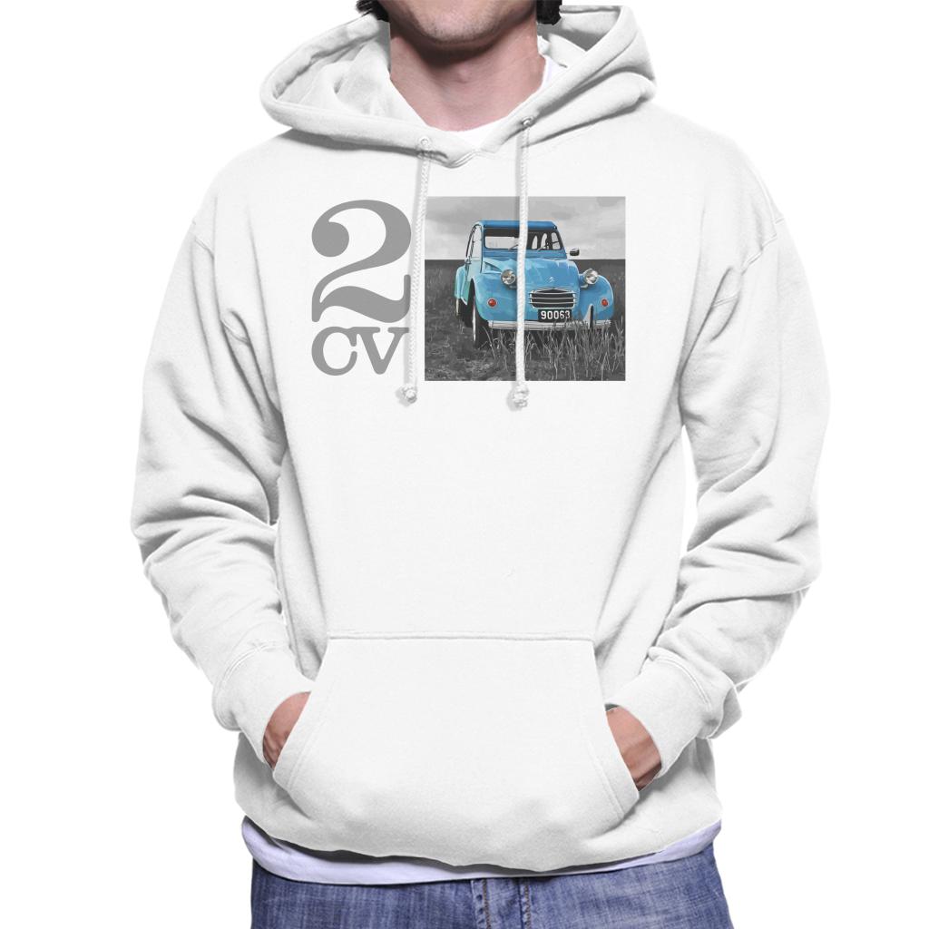 Citroën 2CV Meadow Photo Men's Hooded Sweatshirt-ALL + EVERY