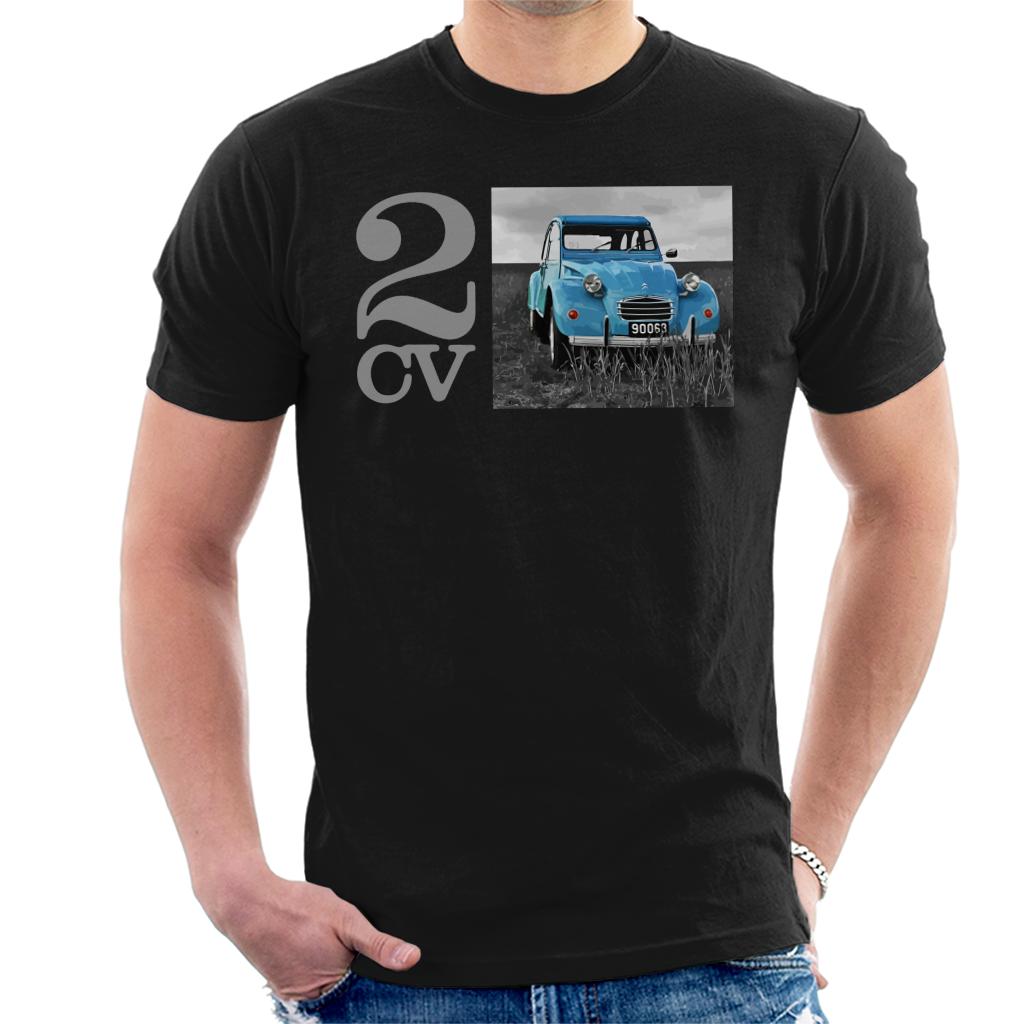 Citroën 2CV Meadow Photo Men's T-Shirt-ALL + EVERY