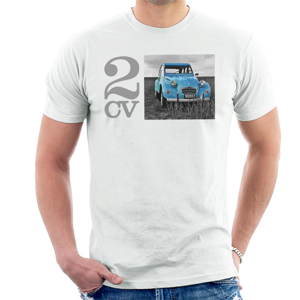 Citroën 2CV Meadow Photo Men's T-Shirt-ALL + EVERY