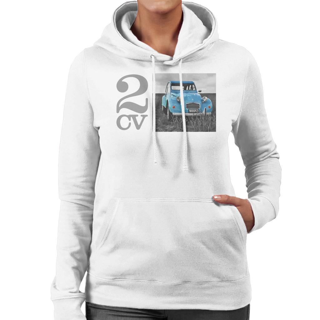 Citroën 2CV Meadow Photo Women's Hooded Sweatshirt-ALL + EVERY