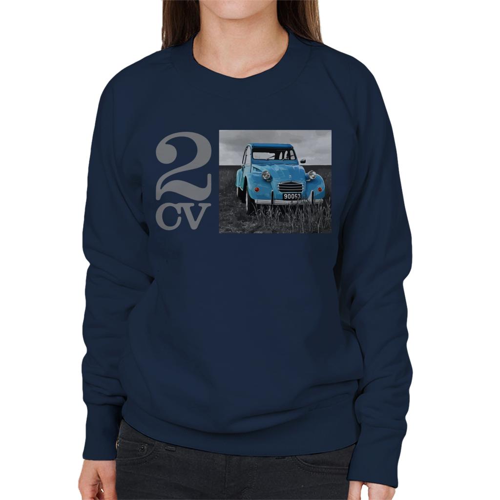 Citroën 2CV Meadow Photo Women's Sweatshirt-ALL + EVERY