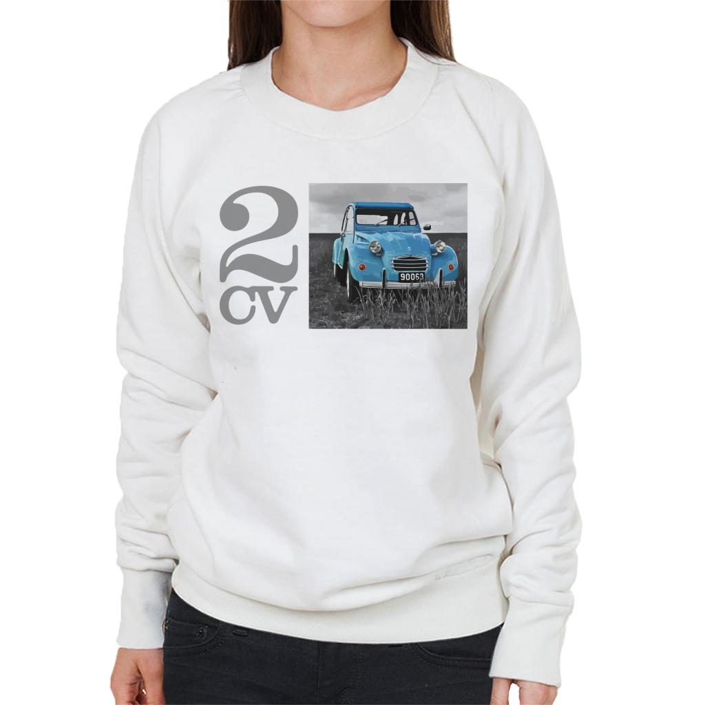 Citroën 2CV Meadow Photo Women's Sweatshirt-ALL + EVERY