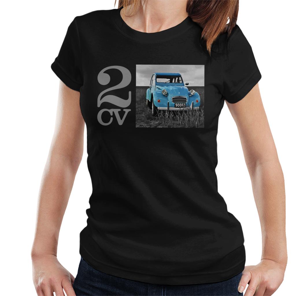 Citroën 2CV Meadow Photo Women's T-Shirt-ALL + EVERY