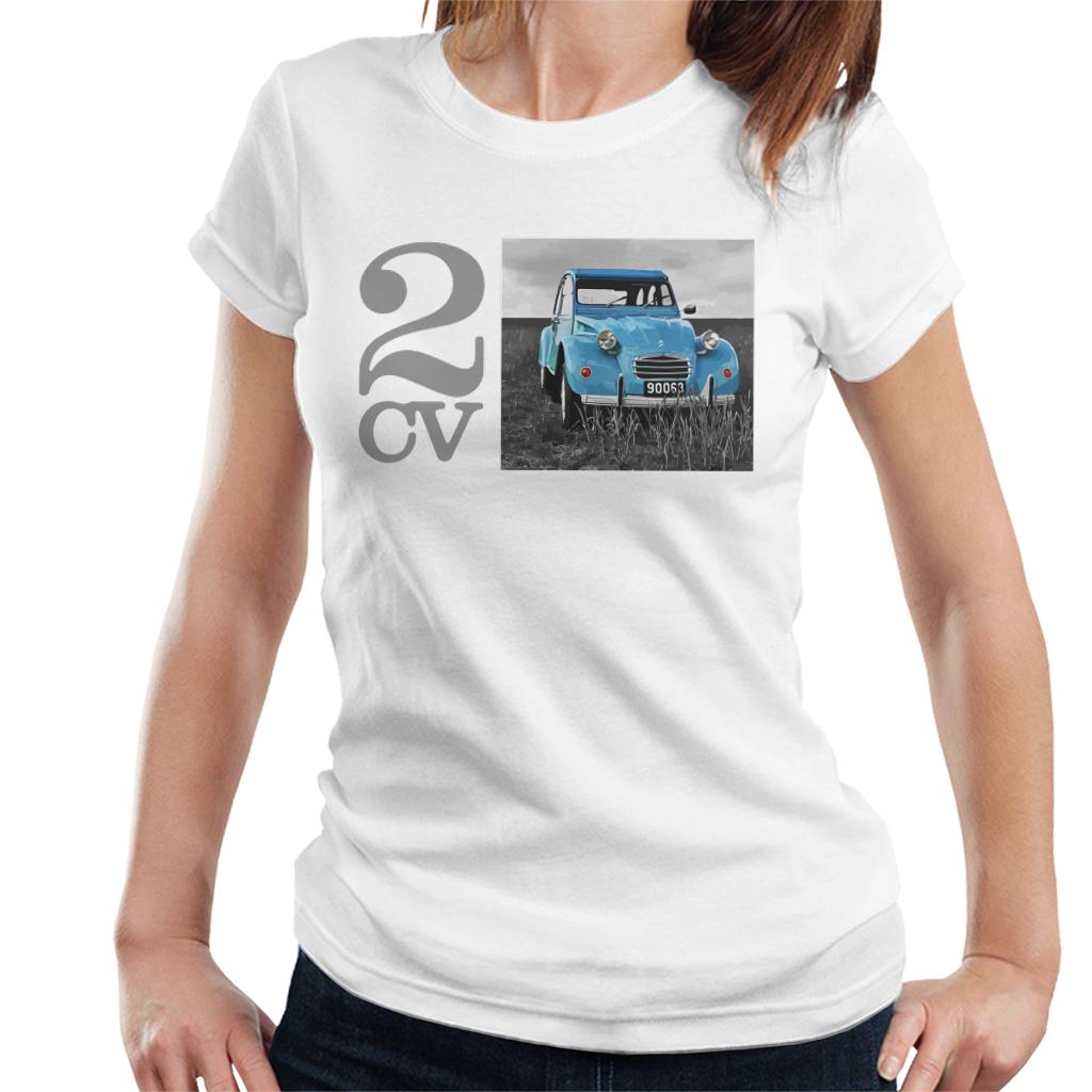 Citroën 2CV Meadow Photo Women's T-Shirt-ALL + EVERY