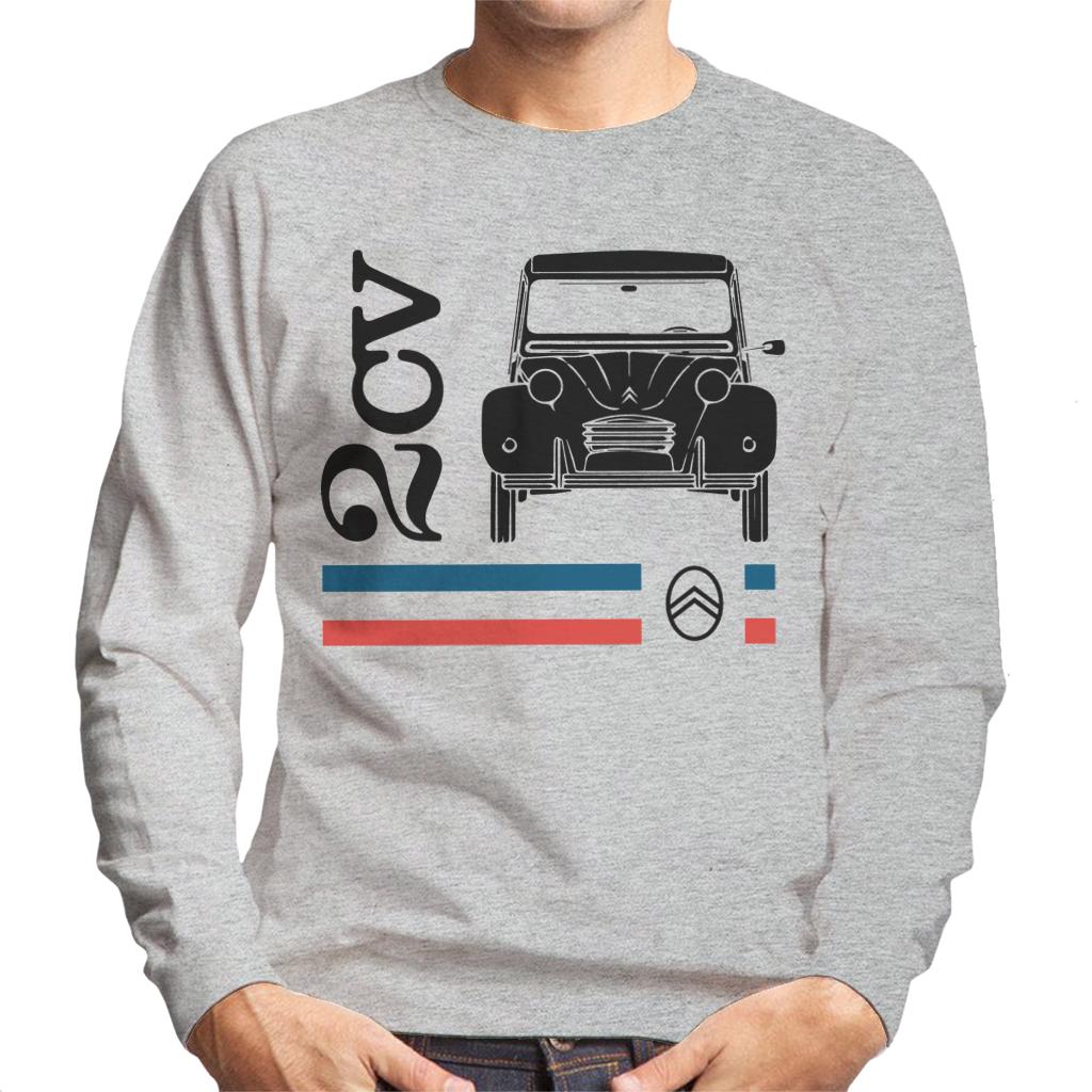 Citroën Black 2CV Racing Stripes Men's Sweatshirt-ALL + EVERY