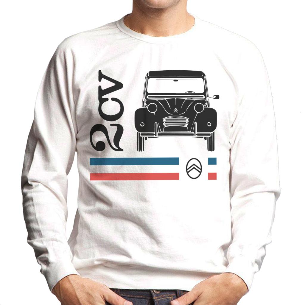 Citroën Black 2CV Racing Stripes Men's Sweatshirt-ALL + EVERY