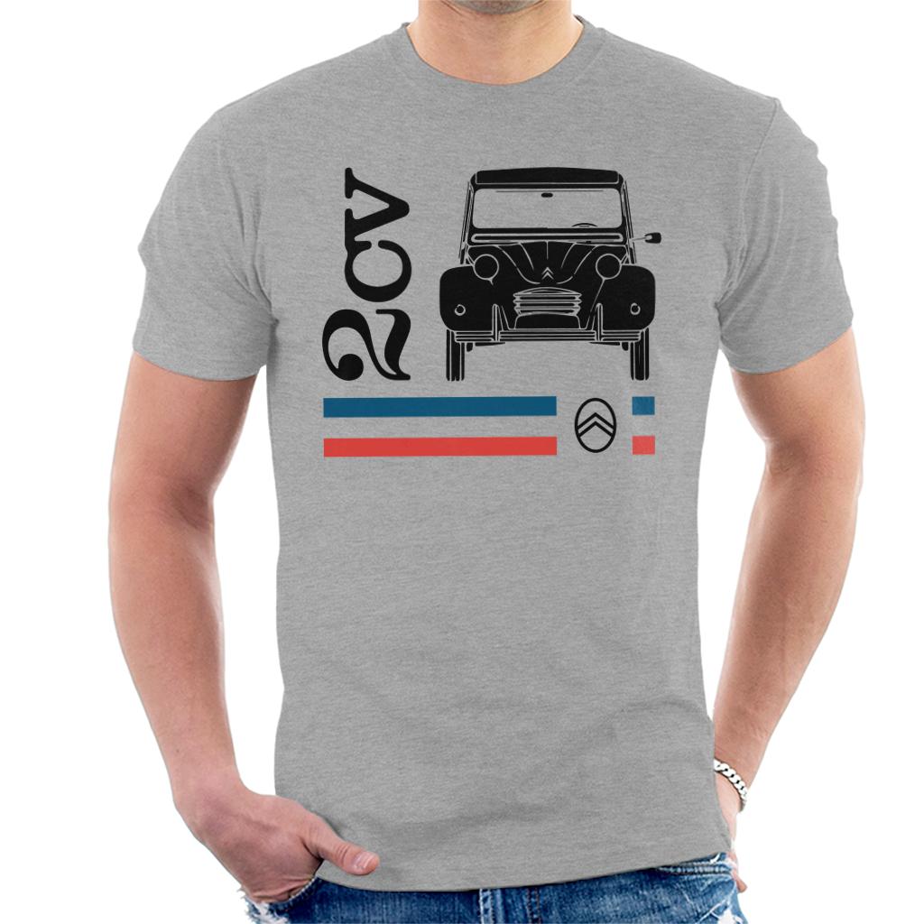 Citroën Black 2CV Racing Stripes Men's T-Shirt-ALL + EVERY