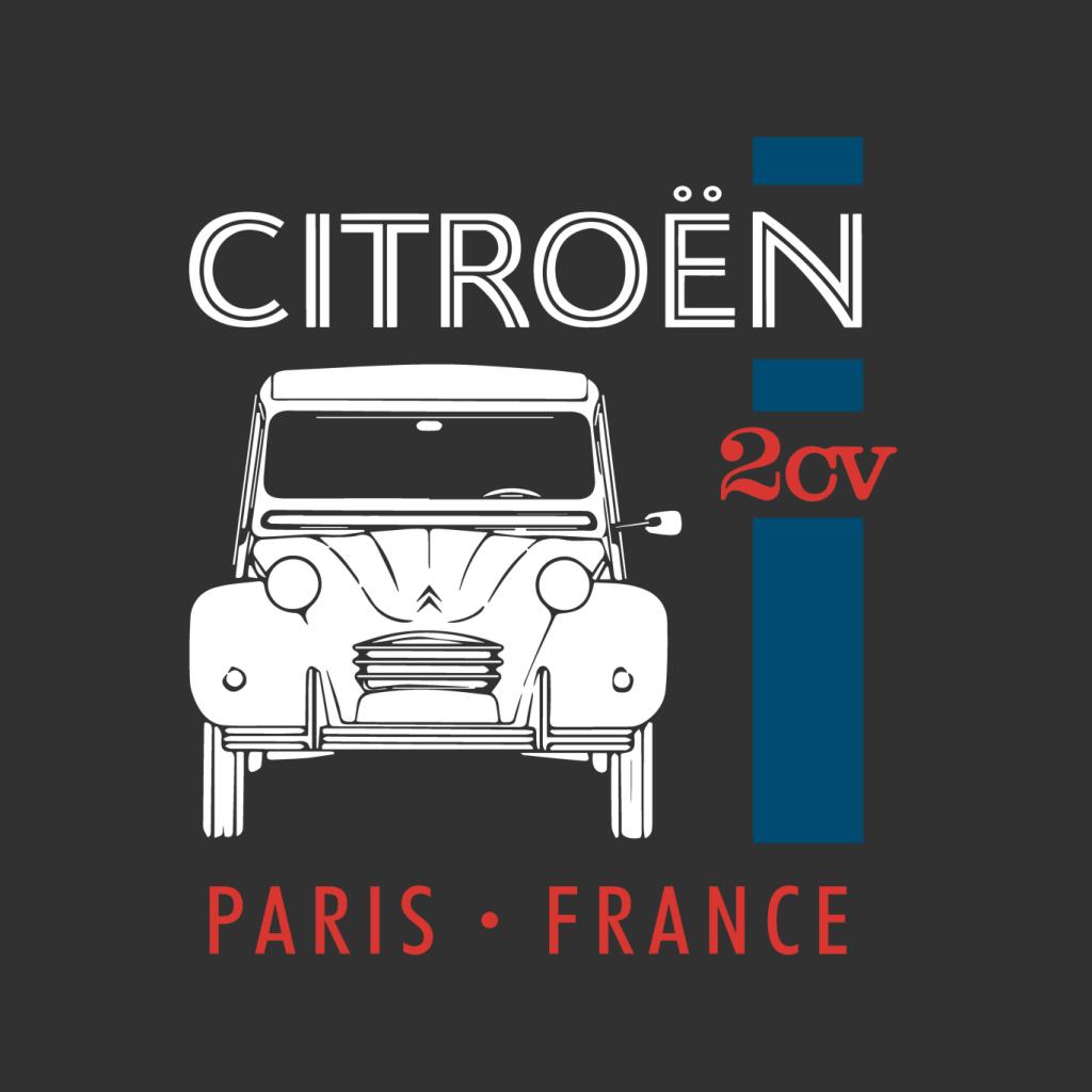 Citroën White 2CV Paris France Single Stripe Men's Hooded Sweatshirt-ALL + EVERY