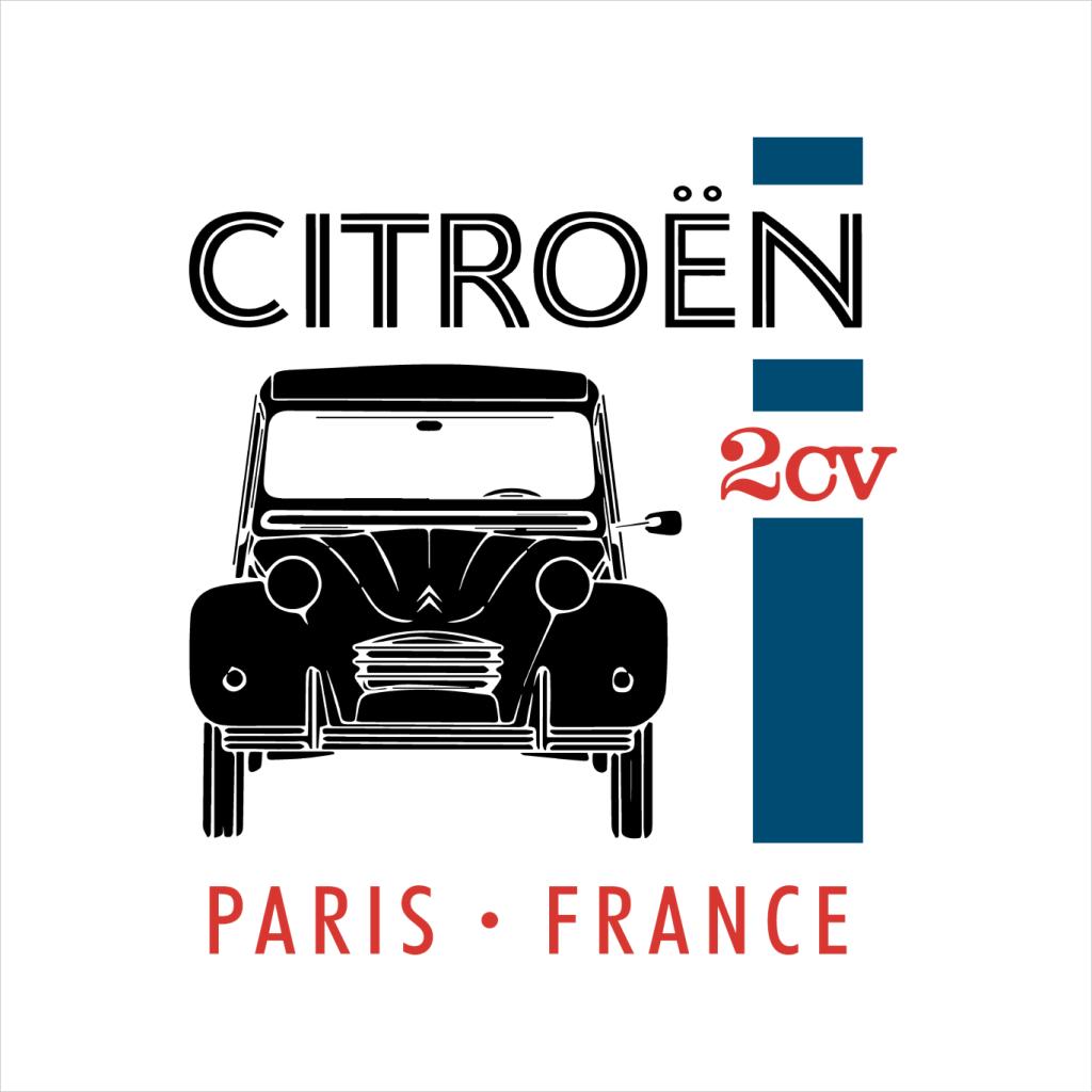 Citroën Black 2CV Paris France Single Stripe Women's T-Shirt-ALL + EVERY