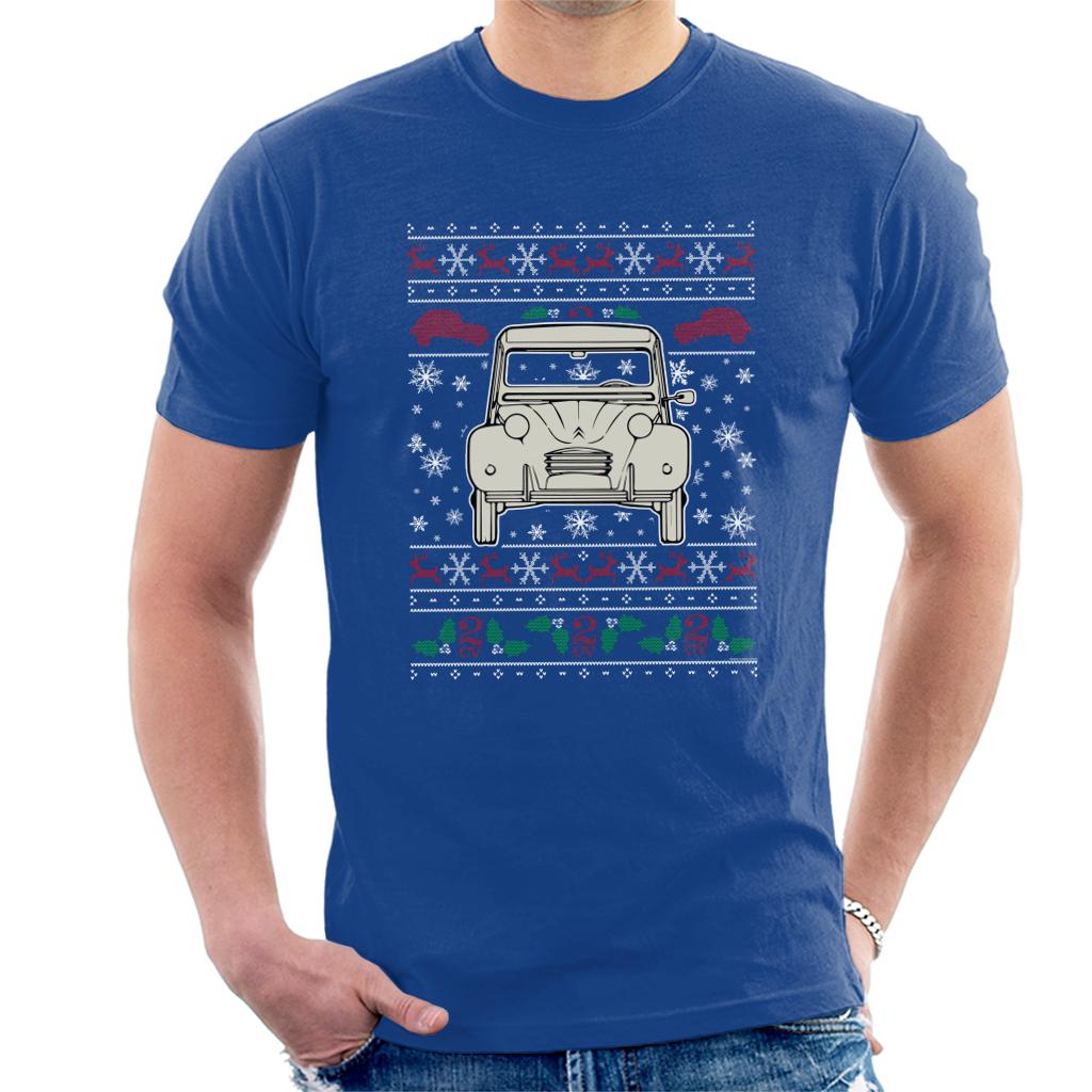 Citroen Christmas Knitted Pattern Men's T-Shirt-ALL + EVERY