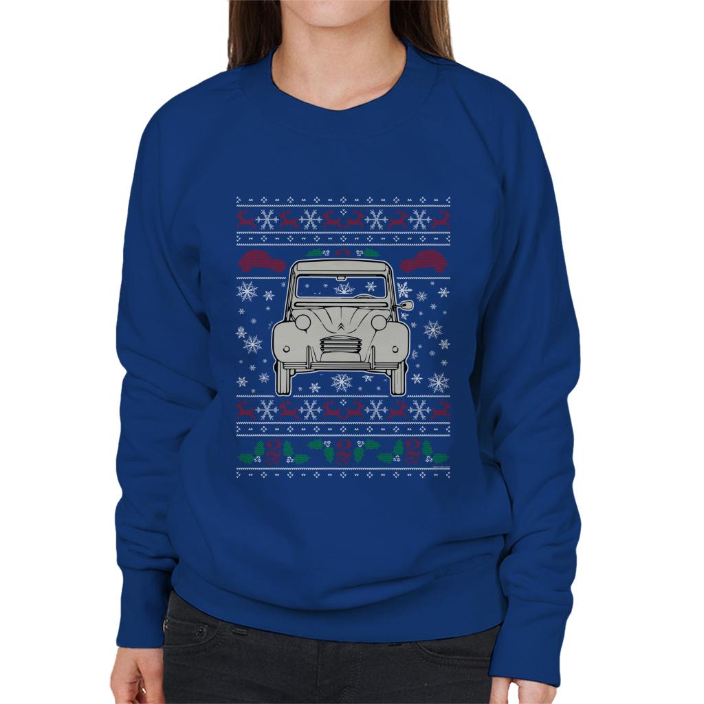 Citroen Christmas Knitted Pattern Women's Sweatshirt-ALL + EVERY