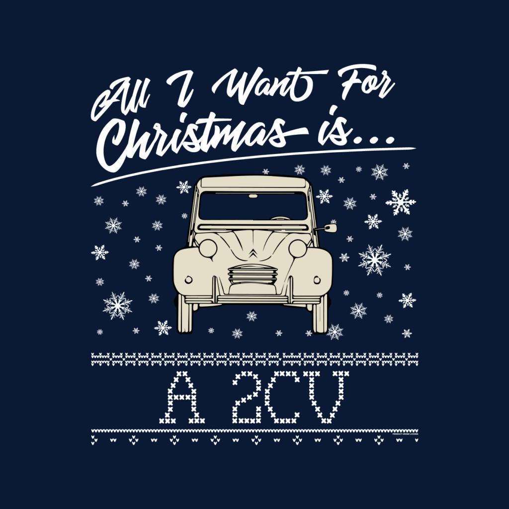 Citroen Christmas All I Want For Christmas Is A 2CV Women's Sweatshirt-ALL + EVERY